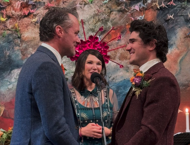 Former EastEnders star Declan Bennett marries partner Fra Fee