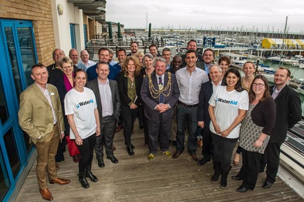 Mayor of Brighton and Hove, Cllr Bill Randall with sponsors and supporters