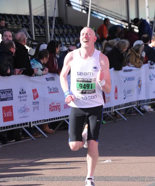Danny Dwyer runs for Sussex Beacon