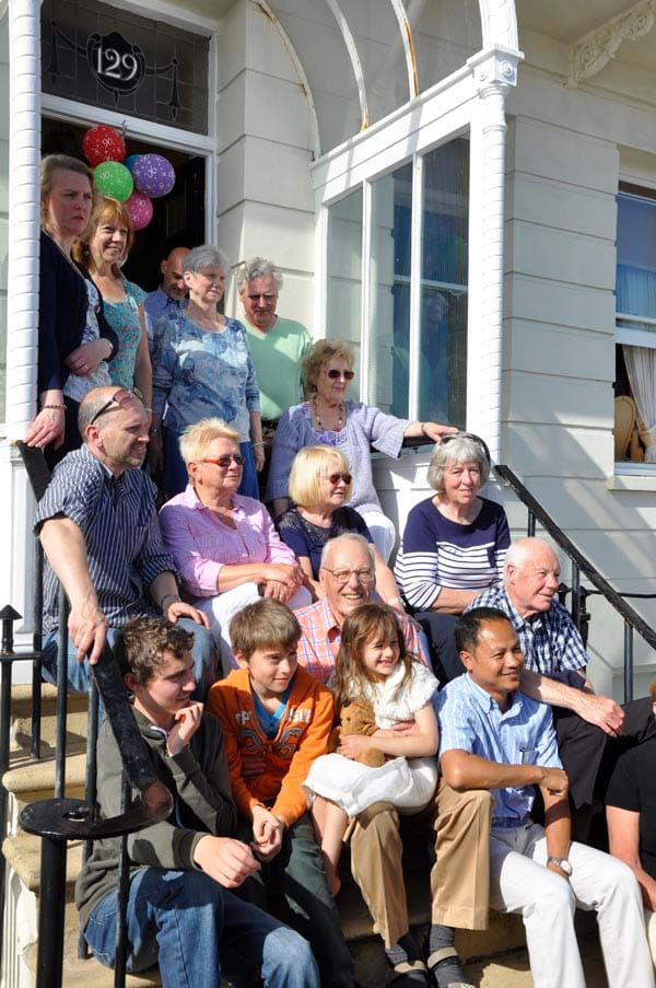 George, his family and grandchildren