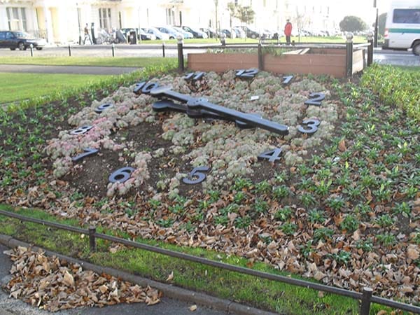 Floral Clock in Palmeira Square, Hove