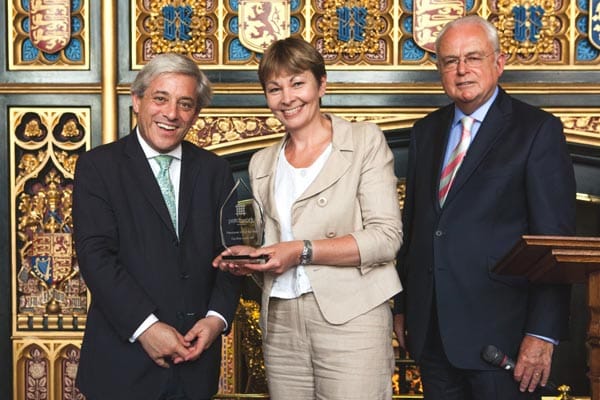 Mr Speaker John Bercow MP, Caroline Lucas MP & Martyn Lewis