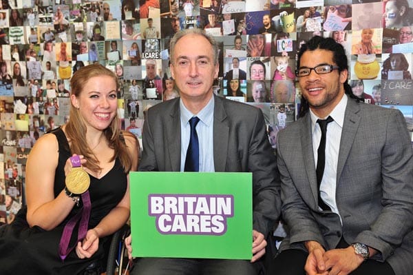 Hannah Cockroft, Mike Weatherley MP and Sam Ruddock 