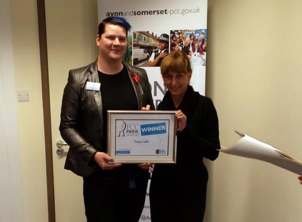 Daryn Carter & Avon and Somerset Police Crime Commissioner Sue Mountstevens