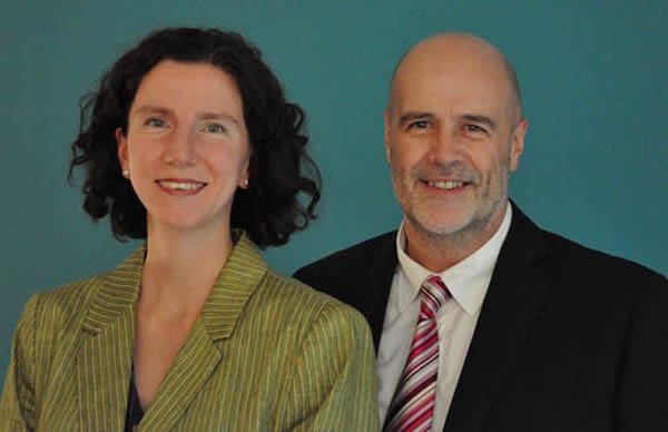 Anneliese Dodds and John Howarth