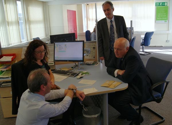 Iain Duncan Smith and Mike Weatherley, MP