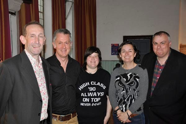 From left to right: Daniel Brookbank, Paul Kemp, Dulcie Weaver, Zoe Lyons and Paul Elgood