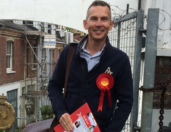 Matt Irish prospective Labour candidate for Goldsmid