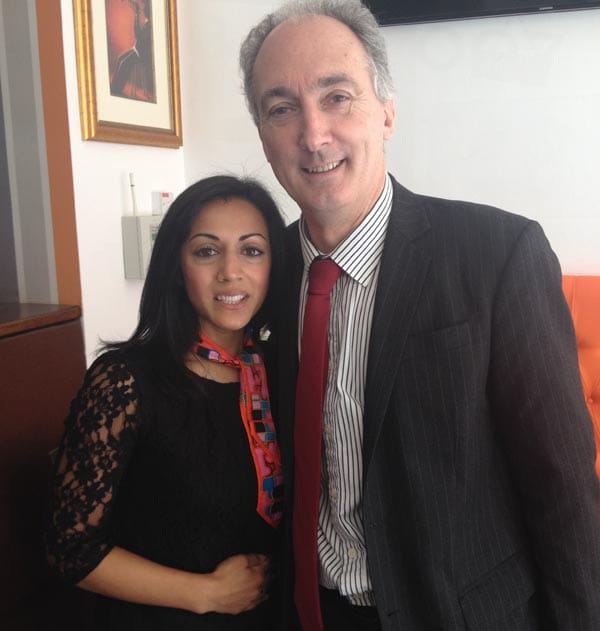 Mike Weatherley MP with owner of Azaro, Kirti