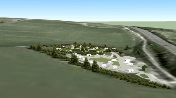 Plans for  permaneant travellers site at Horsdean