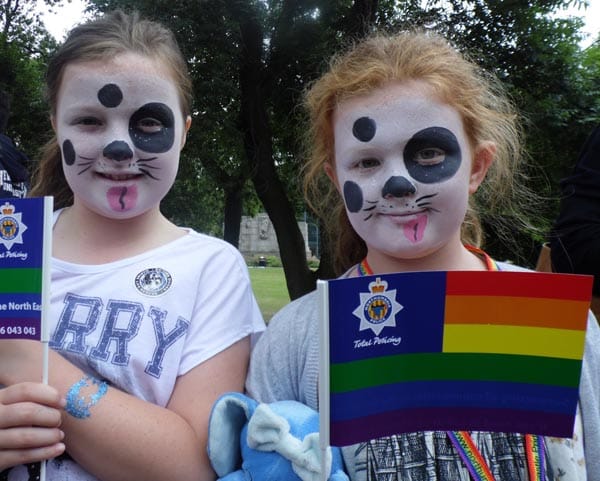 Young people at Newcastle Pride 2013