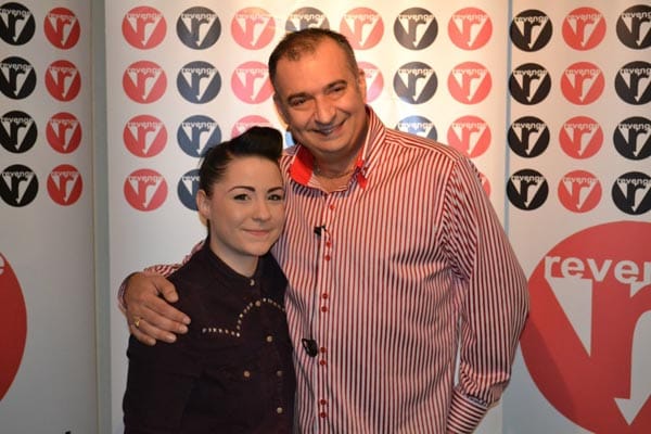 Andrew Robert with Lucy Spraggan