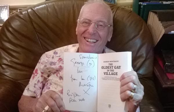 George with his book signed by Sir Ian McKellen