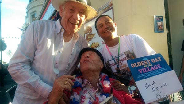 George, Somchai and Sir Ian McKellen