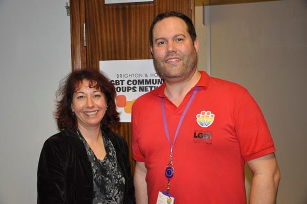 Nancy Platts: Labour parliamentary candidate for Brighton Kemptown & Peacehaven and Billie Lewis: Chair of LGBT Community Safety Forum