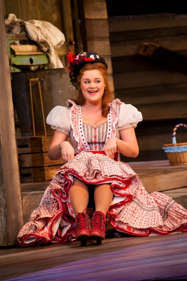 Lucy May Barker as Ado Annie in the National tour of OKLAHOMA! credit Pamela Raith