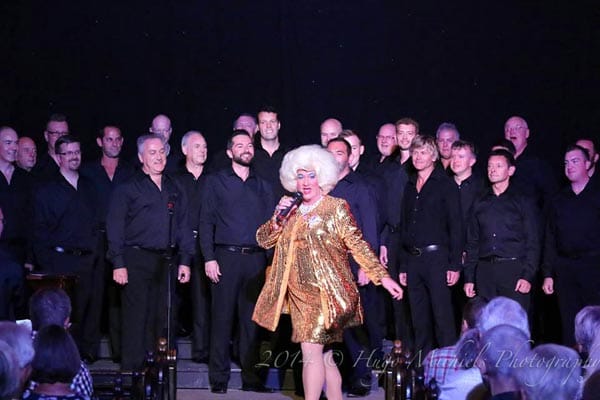 Miss Jason with Actually Gay Men's Chorus