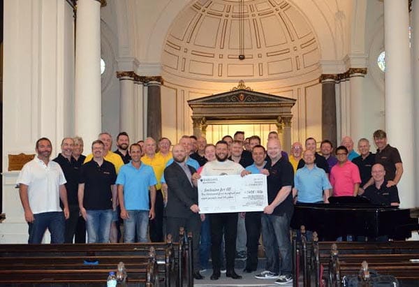 Shaun Dellenty with Actually Gay Men's Chorus