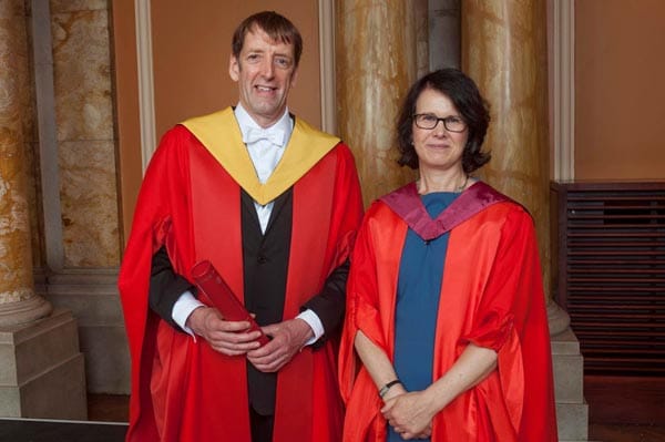 Dr Tim Hopkins and Vice-Principal Professor Jane Norman