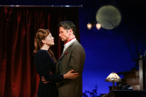 Olivia Hallinan and Leon Ockenden in FLARE PATH (photo Jack Ladenburg)