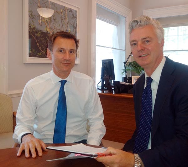 Jeremy Hunt MP and Simon Kirby MP