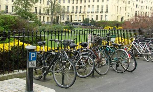 Brighton cycle parking