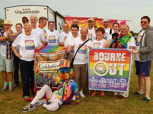 Members of Bourne Out following Eastbourne Sunshine Carnival