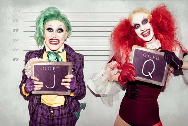 Harley Quinn & Joker: Photo by Scott Chalmers