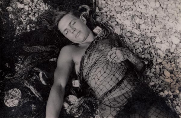 Keith Vaughan, Boy in Fishing Net, c1939, photographic print