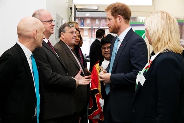 HRH Prince Harry visits Mildmay Hospital December 14, 2015