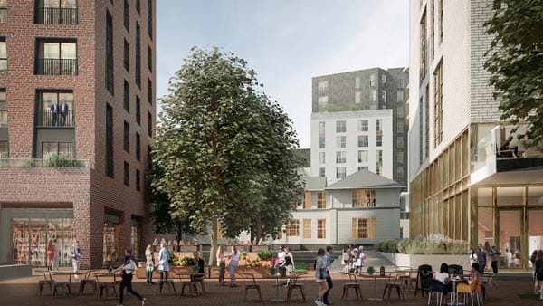 Artists impression Preston Barracks development
