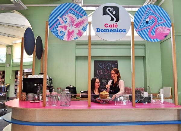 Domenica and Café Manager Francesca Sessa (right)