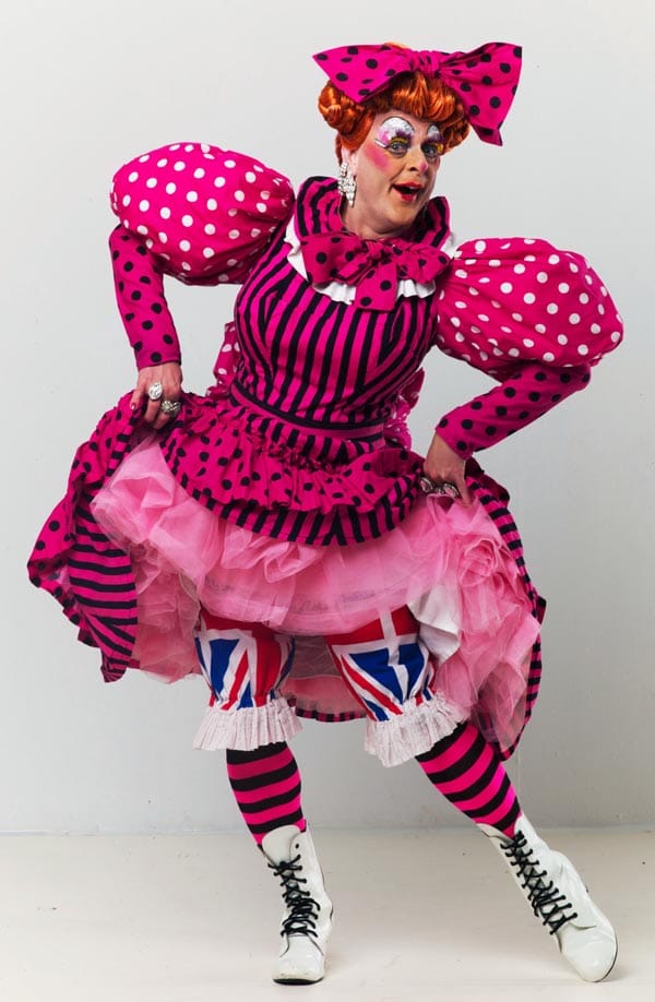 David Rumelle plays Dame Dolly Trott