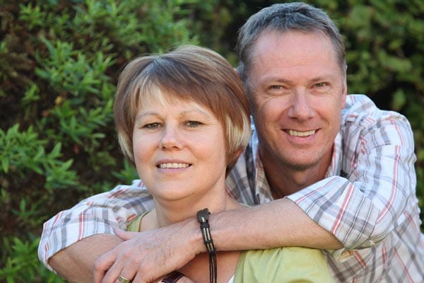 Denise with her husband Andrew