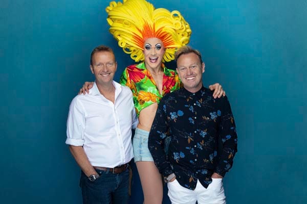 Mark Goucher and Jason Donovan