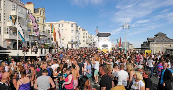 Brighton Pride Village party 2018