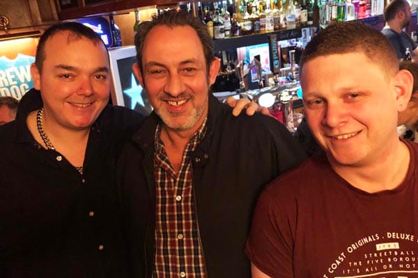 Lee Cockshott, Gary Pargeter from Lunch Positive and Craig Harwood