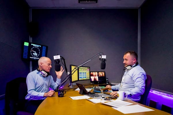 Pride Media Centre Lord Cashman CBE with Peter Darrant