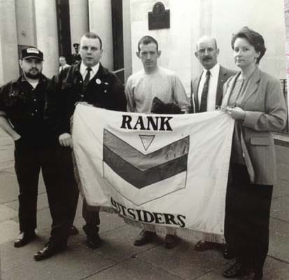 Outside Ministry of Defence in 1994